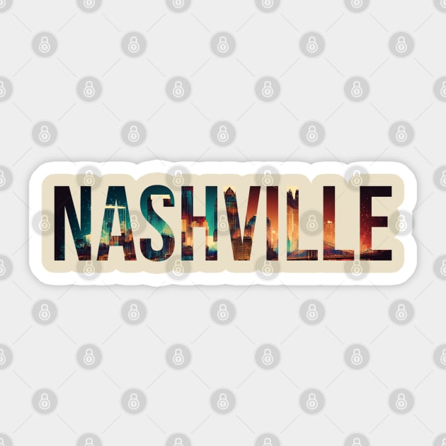 Nashville Skyline No. 1 Sticker by coyote